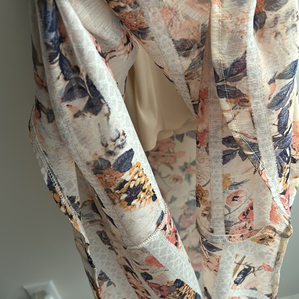 Multi Color Maxi Dress with Top Ruffle - Picture 3 of 3